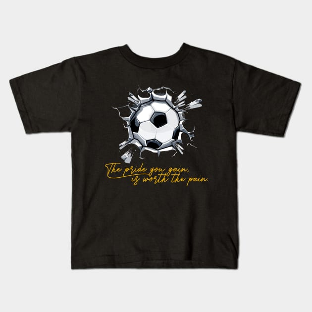 Soccer Quote Kids T-Shirt by saigon199x